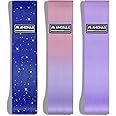 Amonax Fabric Resistance Bands Women, Glute Bands Female for Booty, Bands for Squat Exercise, Elastic Resistant Bands as Weight Loss Workout Equipment, Gym Fitness Accessories for Legs Butt Bum