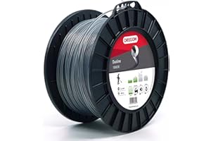 Oregon 106503E Duoline Mähfaden mit rundem Querschnitt, 2,4 mm, 180 Meter-Spule