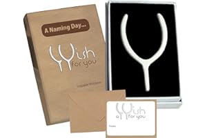 Naming Day Snapable Wishbone Gift & Card From Jemsideas. Perfect Keepsake/Present For A New Baby Boy, Girl, Son, Daughter, Brother, Sister, Grandson, Granddaughter, Niece, Nephew, Godson, Goddaughter, Godmother, Godfather, Godparent (Naming Day)