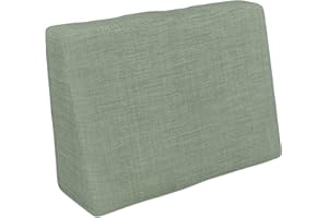 POKAR Coussin pour Palettes Euro - 1x Dossier 60cm x 40cm x 20/10cm, en Mousse formée à Froid, très Confortable, Canapé de Jardin, Intérieur et Extérieur, sans Palette, Vert