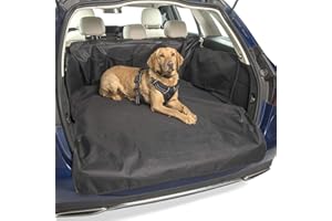 MuttStuff & Co Dog Car Boot Liner Protector Cover with (3-in-1) FREE Pet Seat Belt Waterproof Covers Travel Accessories Car Seat Protection Fits Cars, Estates, 4x4, Hatchback