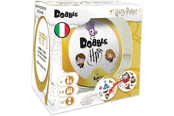Asmodee 8243 Harry Potter Dobble Jeu de Table Édition Italienne - Version italienne