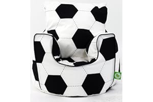 BEANLAZY Cotton Football Bean Bag Arm Chair with Beans