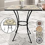 Amazon.de: My Garden Mosaik-Tisch, Eisen pulverbeschichtet, Mosaik