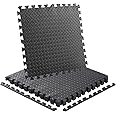 Pamatio Gym Flooring Mats, Heavy Duty Thick Foam Exercise Mats, Interlocking Puzzle EVA Floor Tiles, Soft Non Slip Foam Yoga Mat for Home Workouts, Studio, Garage (60cm x 60cm)