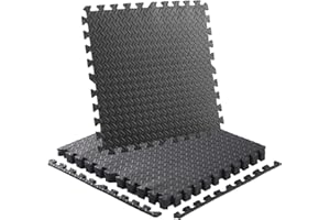 Takezuaa Foam Exercise Mats,60cm x 60cm Large Gym Flooring Mat,Interlocking Puzzle EVA Floor Tiles,Non-Slip Soft Cushion Floor Protector Home Workout Mat,Fitness Training Equipment