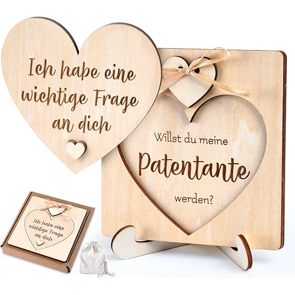 Manahia Puzzle Patenonkel – „Möchtest Du Mein Patenonkel Werden?“, 15 Teile, 10x15 Cm, In Baumwollbeutel