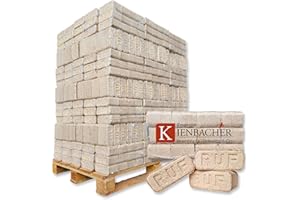 960 kg Palette RUF Hartholz Brikett Sonderangebot Briketts aus Buche und/oder Eiche Kamin Ofen Holz Gluthalter Brennholz Ofenbriketts Kaminbriketts Premium Öko Holzbriketts | Energie Kienbacher