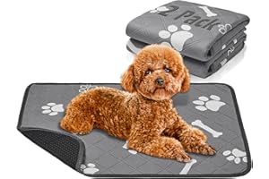 Petbank Haustier Urinunterlage, Hunde pipi matten 2er 45*60cm, Wiederverwendbare Hundetrainingspads Wasserdicht Pee Pads Hundematte Haustier Trainingsunterlagen für Welpen,Alte,oder inkontinente Hunde