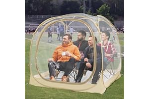 PRIVATEPOD EighteenTek Pod All Weather Sports Tent with Sealed Floor - Instant Tent Shelter - Outdoor Bubble Tent - Rain Tent Camping Sun Shelter Pop Up Clear, Patent Pending for Sports Events Fishing Cheering