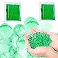 VERAT Water Gel Jelly Beads, 10000 Pcs Round Gel Beads, 9-11mm Vase Filler Beads for Wedding, Christmas, Birthday, Party, Home, Anniversaries Water Bullets for Gun Ammo - Green