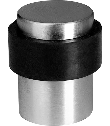 70mm Concealed Rose Door Stop Polished Brass - Construction Supplies