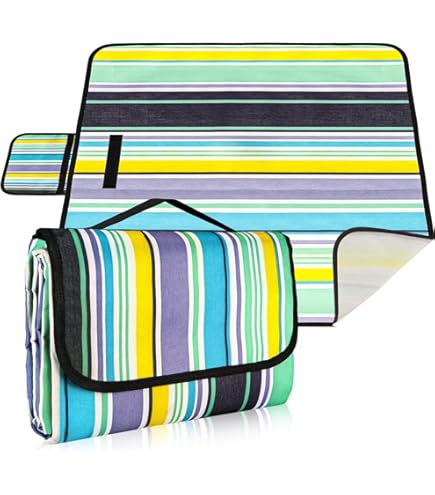 Telo Da Picnic Impermeabile Oziral 200x200cm - Coperta Per Spiaggia, Campeggio E Outdoor - Foto 9
