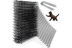 YHmall 8 Stück 39cm*29cm Dornengitter Gegen Katzen Dornengitter Tier-Barriere, Katzenabwehr Matte für Garten Katzenschreck für Innenund Außengärten