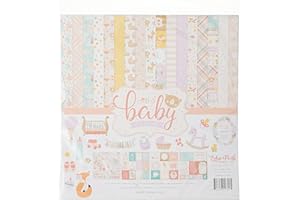 ECHO PARK PAPER Echo Park Collection - Kit di carta decorativa per scrapbooking, con scritta “Hello Baby Girl”, 30,5 x 30,5 cm