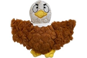 Bite Force Wildlife - Langlebiges Plüschspielzeug für Hunde - Hundespielzeug mit Kevlar gefertigt, mehrlagig und verstärkten Nähten. Quietscher für interaktives Spiel. Ideal für Starke Kauer (Adler)