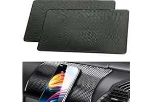 HPiano 2 X KFZ Halterung Anti Rutsch Matte (27 x 15 cm) PVC Handy Anti Rutsch Pad Auto Matte Armaturenbrett Klebrige Pad Klebematte für Handy Sonnenbrille Schlüssel etc
