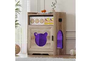 Lvifur Cuccia Gatto, Cuccia Gatto Interno Cuccia per Gatti con Lampada Disinfettante, Mobili Cabinet di gatti Comodino