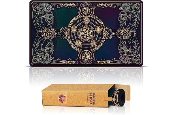 Paramint Lucid Dragon Blast (Bords Cousus) - Tapis de Jeu MTG - Compatible avec Les Tapis de Jeu Magic: The Gathering - Jouez à MTG, Yugioh, TCG - Tapis de Jeu aux Designs Originaux
