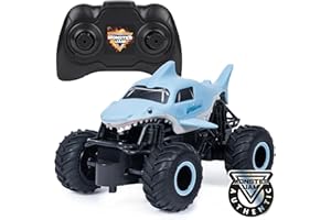 Monster Jam, Official Megalodon Remote Control Monster Truck, 1:24 Scale, 2.4 GHz, for Ages 4 and Up