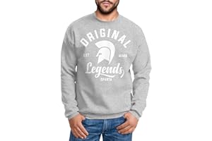 Neverless Sweatshirt Herren Original Legends Gladiator Sparta Rundhals-Pullover