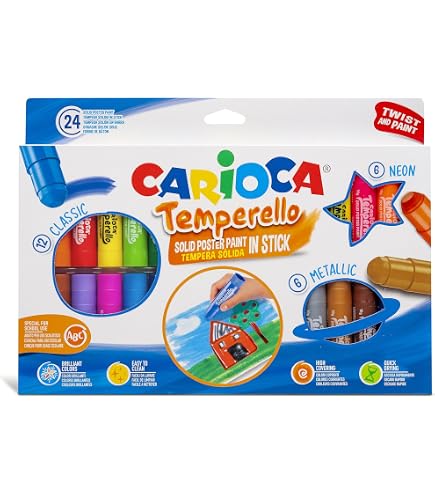 Carioca Marqueurs magiques | Boîte de 30 marqueurs magiques | Marqueur Magink inclus dans le pack qui permet d'obtenir deux couleurs ou de les effacer | Pointe maxi 6 mm