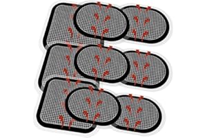 COOMATEC 9 Pièces Électrode de Ceinture,Compatible avec Abs Series, Électrode de Rechange pour Ceintures Musculation Abdominales