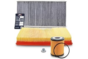 BESTPRICE Inspektionspaket Filterset mit 1x Ölfilter; 1x Innenraumfilter; 1x Luftfilter; 1x Ölwechselanhänger Kompatibel mit OPEL COMBO, CORSA C (X01), TIGRA TwinTop (X04)