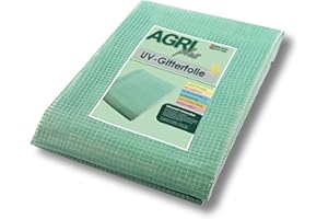 AGRI plus Film grillagé 2 x 5 m I Bâche tissée Solide 250 g/m² avec Bord clouté I Film de Jardin Transparent pour couvertures I Résistant aux intempéries & résistance aux UV 3 Ans