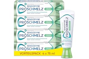 ‎PROSCHMELZ Sensodyne ProSchmelz Daily Toothpaste, for Advanced Enamel Protection, Strengthens, Protects, Tastes, 4 x 75 ml