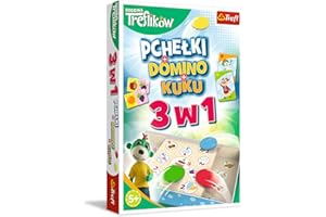 Trefl Trefliki 3 w 1 Rodzinna Gra Domino Pchełki Kuku z Bohaterami Bajki Rodzina Treflików dla Dzieci powyżej 5 lat