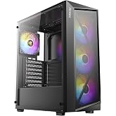Antec AX67 ARGB, 4x120mm ARGB Fan Dahil, Temperli Cam Yan Panel, Mesh &Ouml;n Panel, 360mm Radyat&ouml;r Desteği, Mid-Tower ATX Oyun Ka