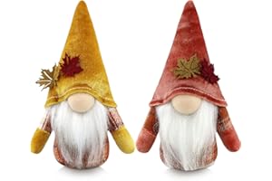 Gehydy Juego de 2 Decoración Otoño Gnomo Duende Decor para Hogar Casa