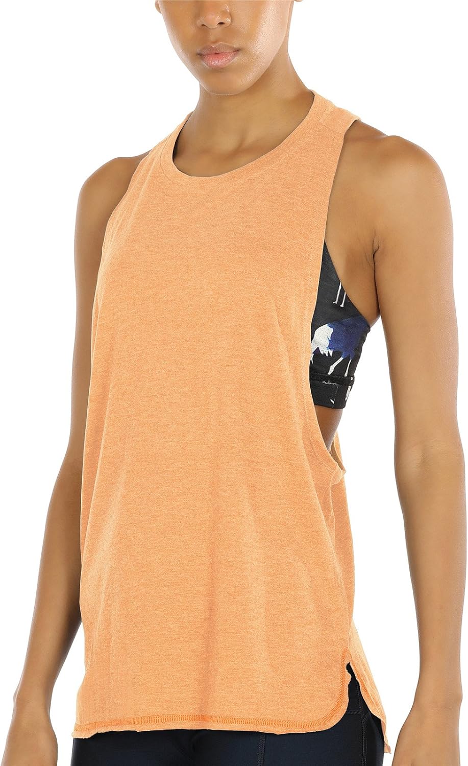 icyzone Sueltas y Ocio Camiseta de Fitness Deportiva de Tirantes para Mujer, Pack de 3