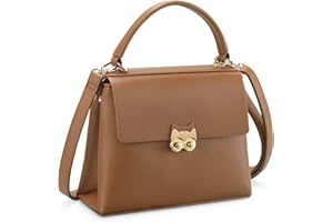 BAICLES Handtaschen Damen Mittelgroß Shopper Tasche Umhängetasche Henkeltaschen Schultertaschen Tote Bag Erweiterbar mit Großem Griff Geschenke für Frauen Geeignet für Freizeit Party Arbeit Braun