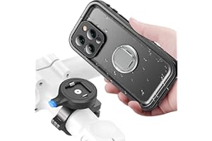 SPORTLINK Support Téléphone Vélo pour iPhone 14 Pro Max - Métal Support Telephone Moto [360°Rotation/Anti-Vibrations] Scooter Trotinette Guidon Bicyclette Sportive