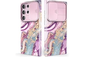 SHEDEER Samsung S23 Ultra Case with Built-in Camera Protector Samsung Galaxy S23 Ultra Case Anti-Yellowing Stylish S23 Ultra Cover Slim Fit Lightweight Case for Samsung S23 Ultra 6,8'' Purple