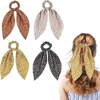 6 Satin-Scrunchies – Weiche Haargummis, 4,5 Zoll, Metallische Farben, Für Damen & Mädchen