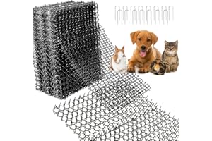 CHLDYCST Griglia per spine contro i gatti, per giardino, per gatti e giardini esterni (15 pezzi + 15 picchetti)