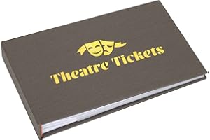 METAL PLANET LTD Theatre Tickets, Smart grey album/memory book - Holds 40 tickets in clear sleeves with caption area 6 x 4