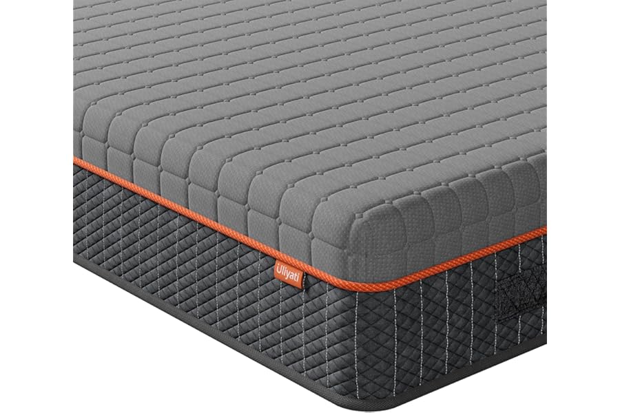 Uliyati Double Mattresses Memory Foam Mattress, Breathable Mattress for Cool Sleep & Pressure Relief - Medium Mattress, 135x190x20CM, CertiPUR-US Certified