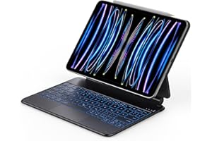 ‎CACOE CACOE Magnetische Keyboard Hülle, iPad Pro 11 Tastatur Hülle kompatibel mit iPad Pro 11/ Air 6 M2 11zoll / 5/4, Freischwebendes Ständer Design, Präzises Multi-Touch Trackpad