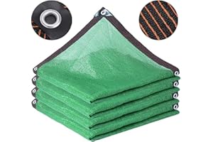 OTIGA Vert Filet Protection Solaire D'Ombrage Ombrage 75% Auvent,Bloquer Rayons UV Toile Serres Coupe Vent avec Oeillets,pour ExtéRieur Balcon Cour Plantes Granges (2mx6m/6.6ftx19.7ft)