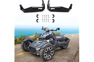 CPOWACE Aluminum Hand guards Kit Compatible with Can Am Ryker Replace for 219400998 Black Handguards Handlebars Protector (2PCS)