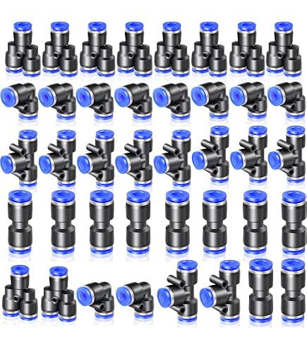 PATIKIL M5 Maschio x 6mm Tubo OD Dritto Raccordi,4pz