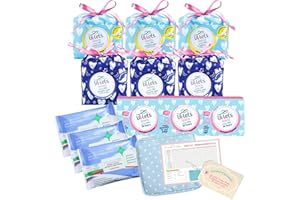 LONDON CAROUSEL Teen Sanitary Towels Including Lil Lets Teen Pads X3 Lil Lets Night Pads X3, Lil Lets Teen Liners X3, Intimate Feminine Wipes X3, Sanitary Pad Storage Bag and Period Tracker for Teen Girls