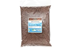 Oltresole, Semi di Lino Biologici 3 kg, Semi Oleosi Crudi, Interi e Scuri, Ricchi di Minerali e Fibre, Ideali per Ricette Sane e Bilanciate, Fonte di Omega-3 e Antiossidanti, 100% Naturali