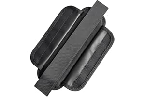 WOLAIYE Cuscinetto per tracolla rimovibile Shuoler, cuscino per spalline, imbottitura per borse e chitarre, BlackB.