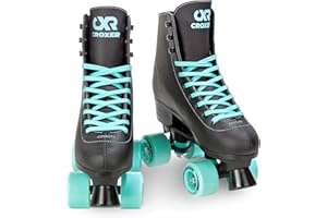 Croxer - Pattini a rotelle per bambini, ragazze, ragazzi, quad, pattini a rotelle per adulti, bambini - Design retrò anni '70 - Cuscinetti ABEC-7, ruote in PU
