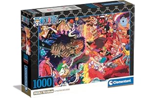 Clementoni Puzzle One Piece - 1000 Pezzi - Puzzle Adulti, Poster Incluso, Puzzle Anime, Manga, Divertimento Per Adulti, Made In Italy, 39922